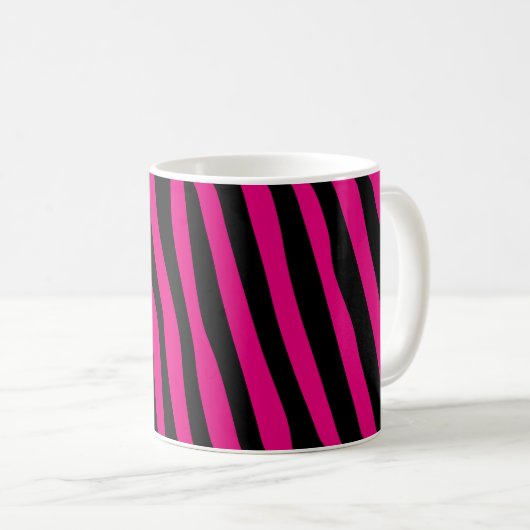 Zebra stripes pattern + your background & ideas kaffeetasse (VorderseiteRechts)