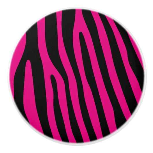 Zebra stripes pattern + your background & ideas keramikknauf (Vorderseite)