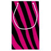 Zebra stripes pattern + your background & ideas kleine geschenktüte (Rückseite)