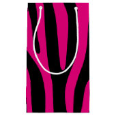 Zebra stripes pattern + your background & ideas kleine geschenktüte (Vorderseite)