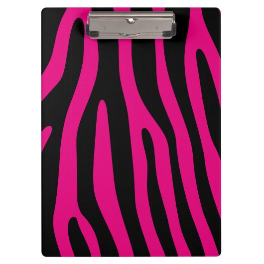 Zebra stripes pattern + your background & ideas klemmbrett (Vorderseite)