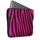 Zebra stripes pattern + your background & ideas laptopschutzhülle (Vorne Rechts)
