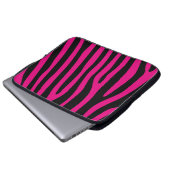 Zebra stripes pattern + your background & ideas laptopschutzhülle (Vorne Knopf)