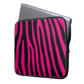 Zebra stripes pattern + your background & ideas laptopschutzhülle (Vorderseite Links)