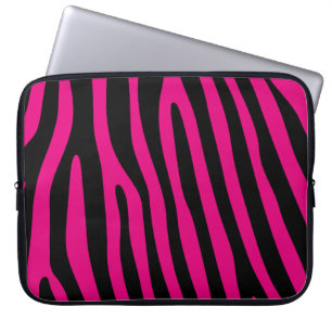 Zebra stripes pattern + your background & ideas laptopschutzhülle