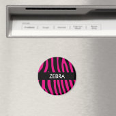 Zebra stripes pattern + your background & ideas magnet (In Situ (Geschirrspüler))