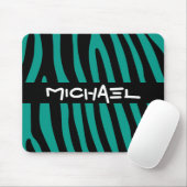 Zebra stripes pattern + your background & ideas mousepad (Mit Mouse)