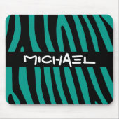 Zebra stripes pattern + your background & ideas mousepad (Vorne)