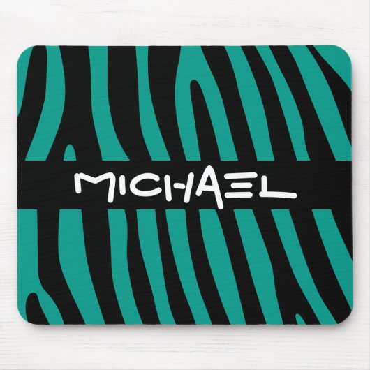 Zebra stripes pattern + your background & ideas mousepad (Vorne)