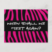 Zebra stripes pattern + your background & ideas postkarte (Vorderseite)