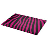 Zebra stripes pattern + your background & ideas schneidebrett (Ecke)