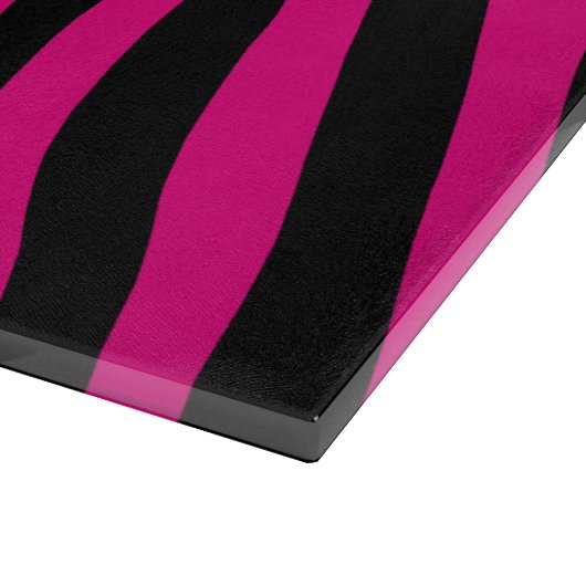 Zebra stripes pattern + your background & ideas schneidebrett (Ecke)