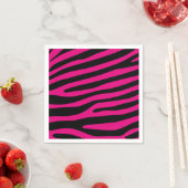 Zebra stripes pattern + your background & ideas serviette (Beispiel)