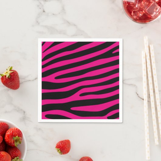 Zebra stripes pattern + your background & ideas serviette (Beispiel)