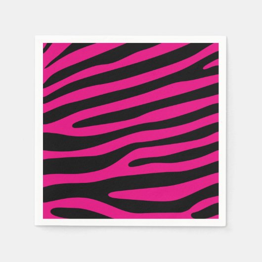 Zebra stripes pattern + your background & ideas serviette (Vorderseite)
