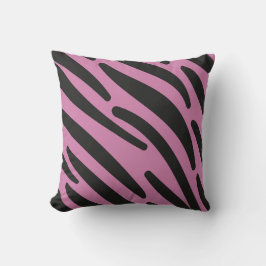 Zebra Stripes Pink Black Wild Animal Kissen