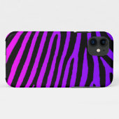 Zebra stripes pink lila blue iphone 5 case (Rückseite (Horizontal))