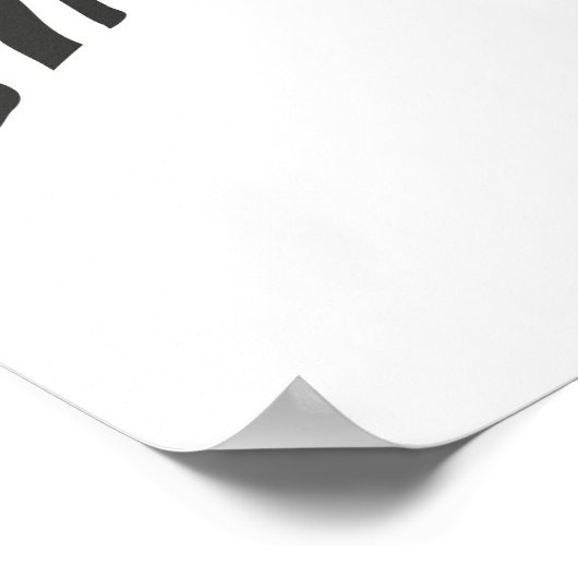 Zebra Stripes Poster (Ecke)