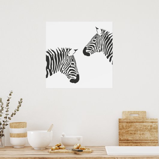 Zebra Stripes Poster (Küche)