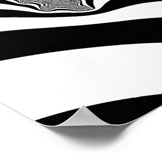 Zebra Stripes Poster (Ecke)