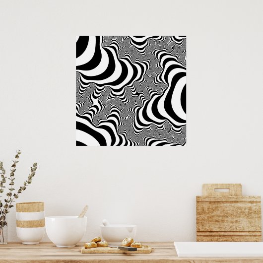 Zebra Stripes Poster (Küche)