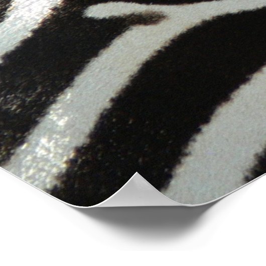 Zebra Stripes Poster (Ecke)