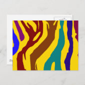 Zebra Stripes Postkarte (Vorne/Hinten)