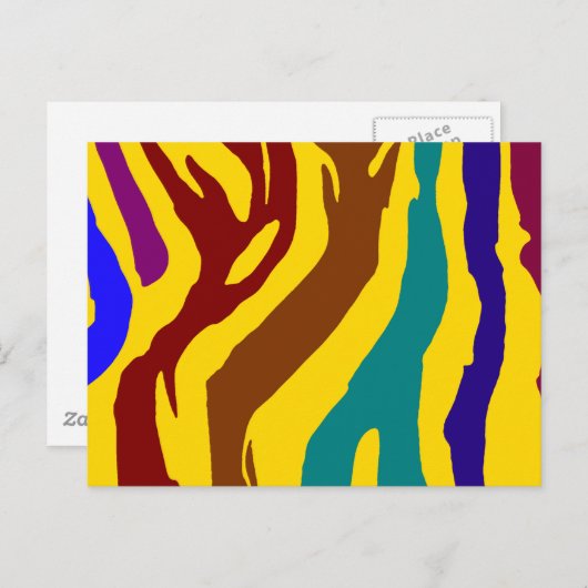 Zebra Stripes Postkarte (Vorne/Hinten)