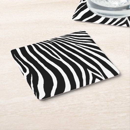 Zebra Stripes  Rechteckiger Pappuntersetzer (angewinkelt)