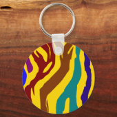 Zebra Stripes Schlüsselanhänger (Vorderseite)