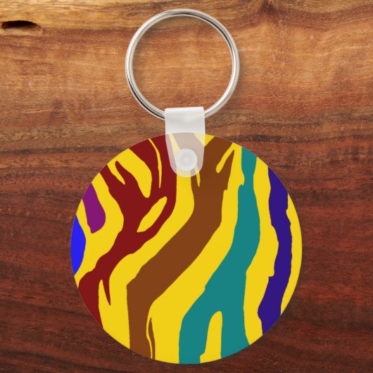 Zebra Stripes Schlüsselanhänger (Vorderseite)