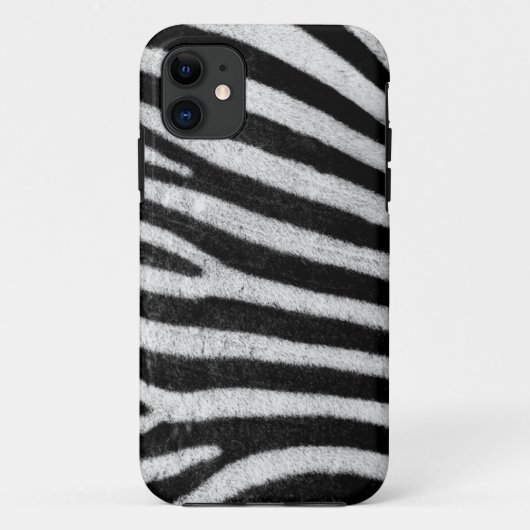 Zebra stripes schwarze u. weiße Case-Mate iPhone hülle (Rückseite)