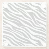 Zebra Stripes Seamless Pattern Animal Print-60492 Glasuntersetzer (Rückseite)