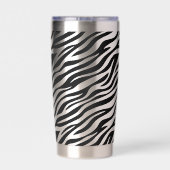 Zebra Stripes Seamless Pattern Animal Print-60492 Thermobecher (Rückseite)