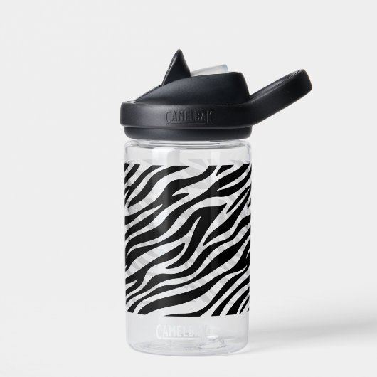 Zebra Stripes Seamless Pattern Animal Print-60492 Trinkflasche (Links)