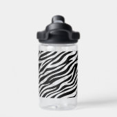 Zebra Stripes Seamless Pattern Animal Print-60492 Trinkflasche (Rückseite)