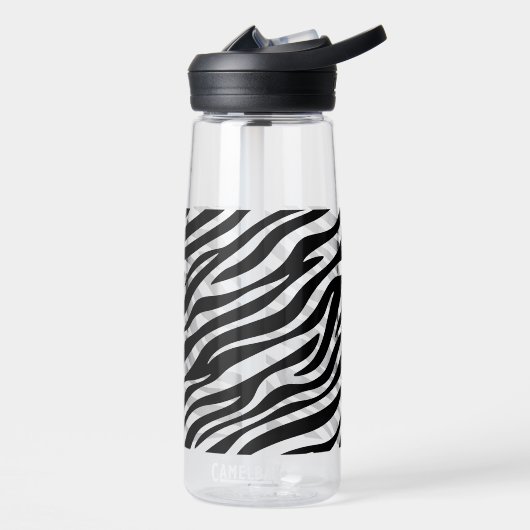 Zebra Stripes Seamless Pattern Animal Print-60492 Trinkflasche (Links)