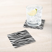 Zebra Stripes Seamless Pattern Animal Print-60492 Untersetzer (Vor Ort)