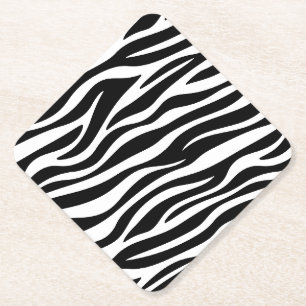 Zebra Stripes Seamless Pattern Animal Print-60492 Untersetzer