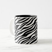 Zebra Stripes Seamless Pattern Animal Print-60492 Zweifarbige Tasse (Vorderseite Links)