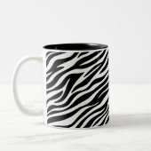 Zebra Stripes Seamless Pattern Animal Print-60492 Zweifarbige Tasse (Links)
