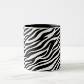Zebra Stripes Seamless Pattern Animal Print-60492 Zweifarbige Tasse (Mittel)