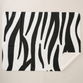 Zebra Stripes Sherpadecke (Vorderseite (Horizontal))