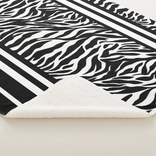 Zebra Stripes Sherpadecke (3/4)