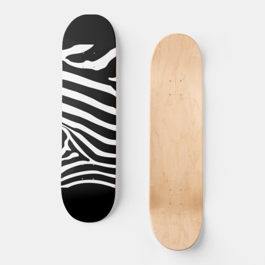 Zebra Stripes Skateboard (Vorderseite)
