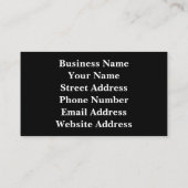 Zebra Stripes Visitenkarte (Rückseite)