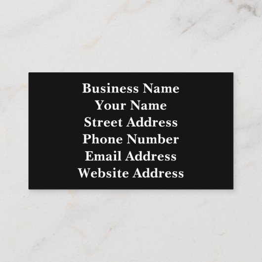 Zebra Stripes Visitenkarte (Rückseite)