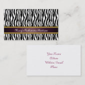 Zebra Stripes Visitenkarte (Vorne/Hinten)