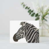 Zebra Stripes Wildtier Postkarte (Stehend Vorderseite)