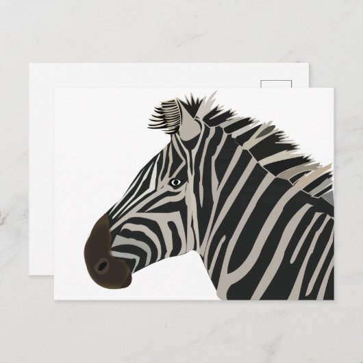 Zebra Stripes Wildtier Postkarte (Vorne/Hinten)